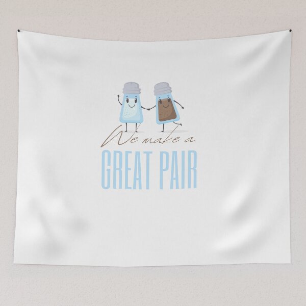 Item preview, Copy of Copy of Copy of We Make a Great Pair - Salt and Pepper designed and sold by smart-donkey.
