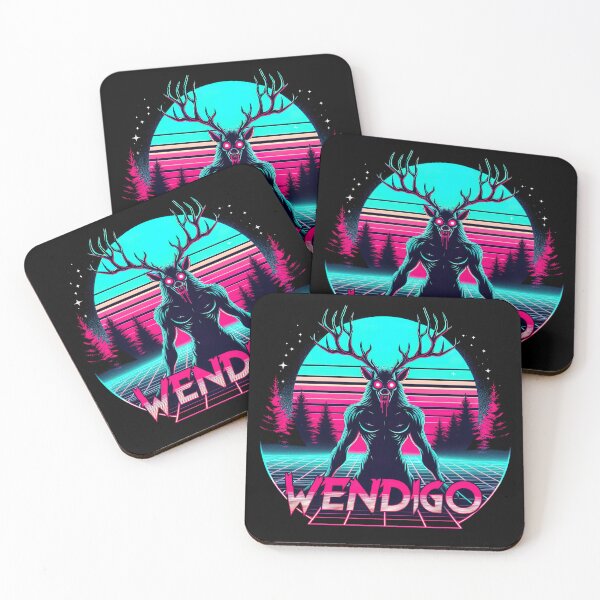 Item preview, Copy of Wendigo Retro Cryptid Supernatural Folklore Monster Graphic designed and sold by SpookshowDesign.