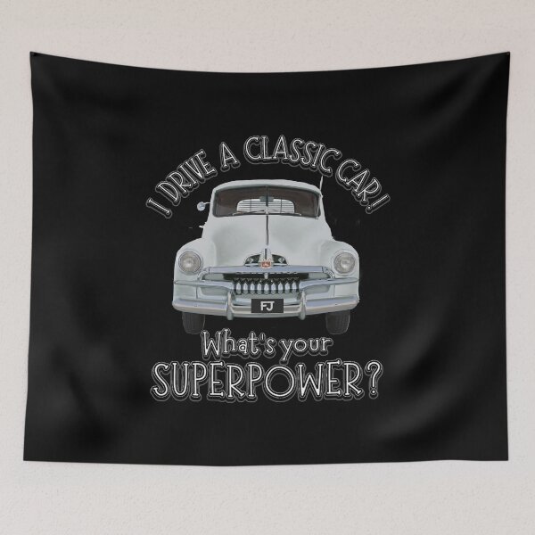 Item preview, Birch Grey FJ Holden  - I DRIVE A CLASSIC CAR, whats your SuperPower? designed and sold by Michael van der Hoorn.