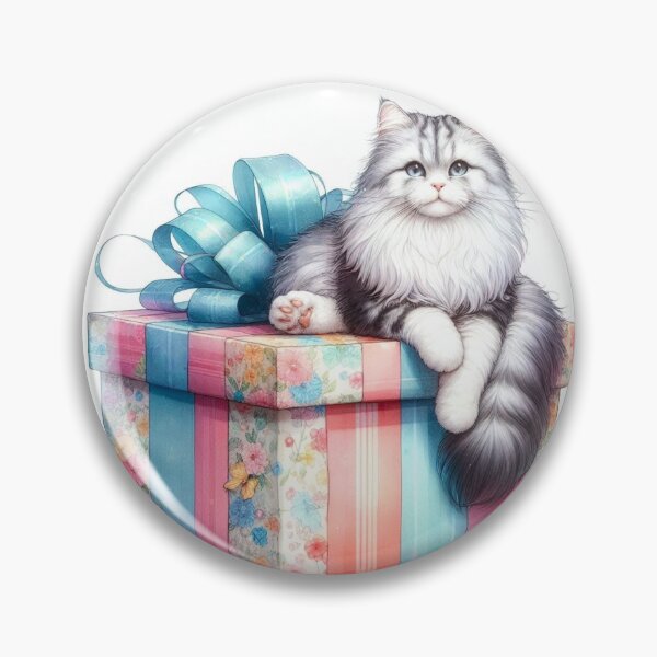 Artikelvorschau, Geschenkbox und Katze. entworfen und verkauft von growing-mom.