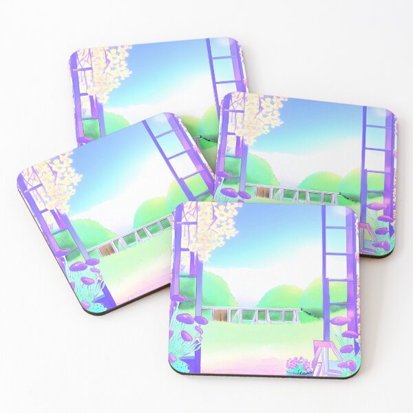 Item preview, pastel comic decor the courtyard designed and sold by janjacbu.