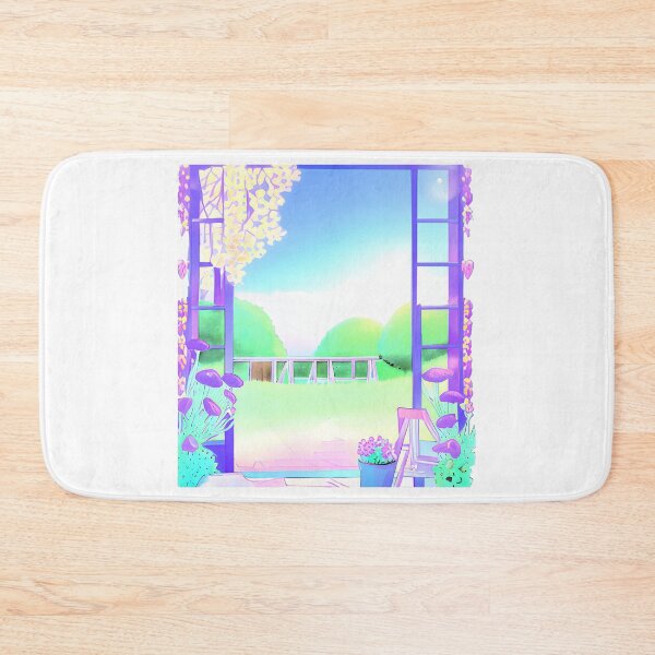 Item preview, pastel comic decor the courtyard designed and sold by janjacbu.