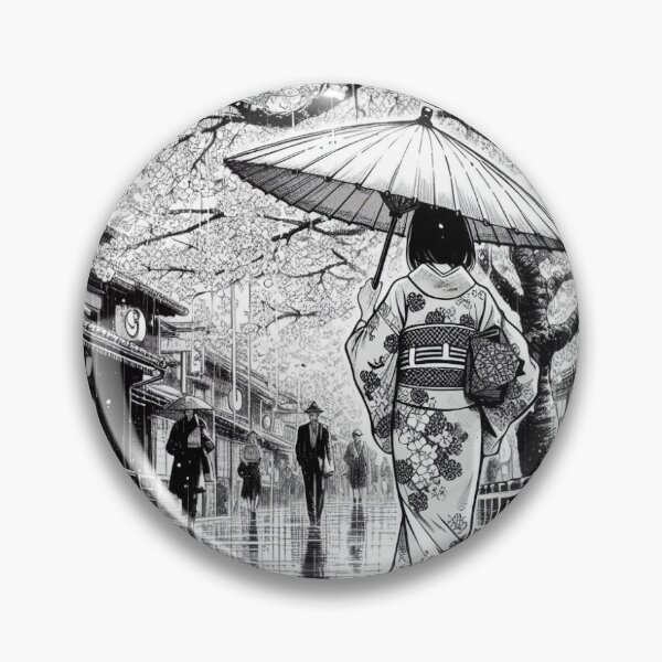 Item preview, Japanese girl walking while it rains designed and sold by NFGMOCHI12345.