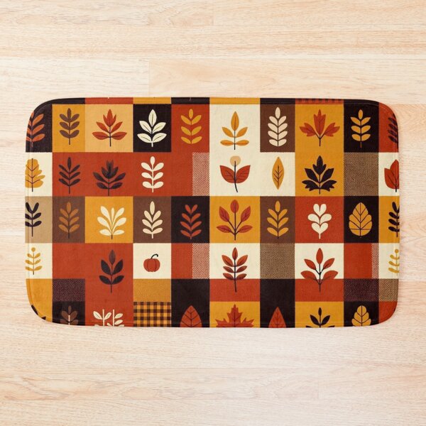 Item preview, Autumn-Inspired Gingham Pattern Print designed and sold by PinUpPizzazz.