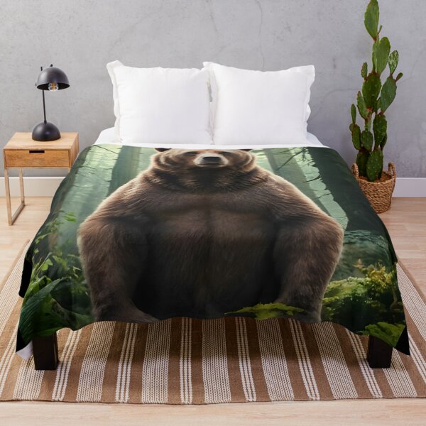 Item preview, Bear standing in the forest designed and sold by ratchawoot.