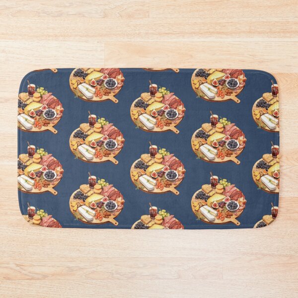 Item preview, Round Charcuterie Board With Cured Meat, Fruits, Nuts and Cheeses designed and sold by Alicia Chee.