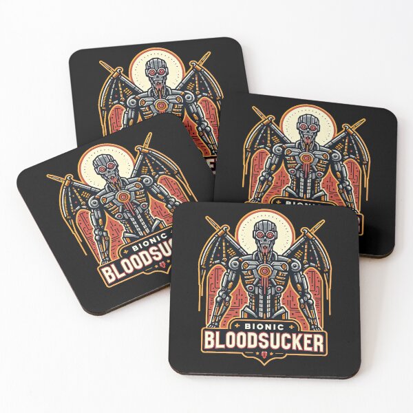 Item preview, Robot Vampire Bionic Bloodsucker Horror Halloween Fan designed and sold by SpookshowDesign.
