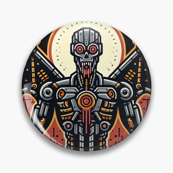 Item preview, Robot Vampire Bionic Bloodsucker Horror Halloween Fan designed and sold by SpookshowDesign.