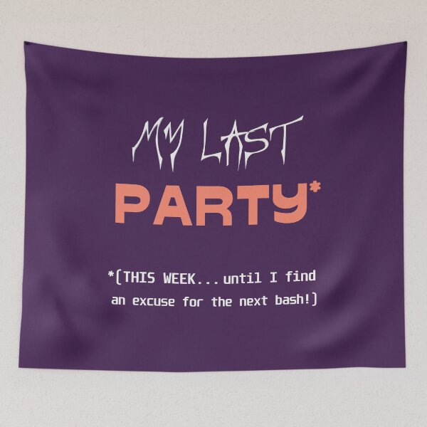 Item preview, My last PARTY* *(THIS WEEK... until I find an excuse for the next bash!) (deep violet background) designed and sold by bekksa.