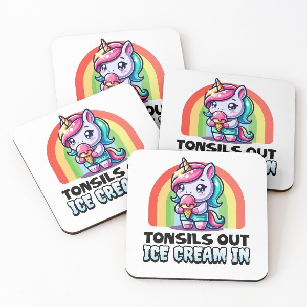 Item preview, Tonsils Out Ice Cream In Unicorn designed and sold by Studio Bankai.