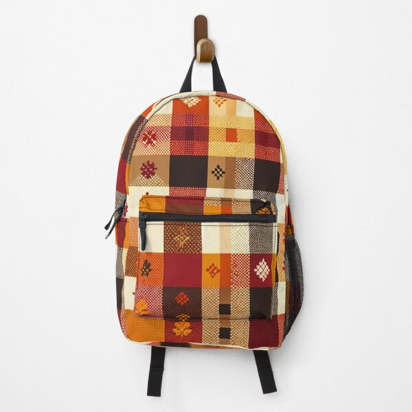 Item preview, Autumn-Inspired Checkered Pattern Print designed and sold by PinUpPizzazz.