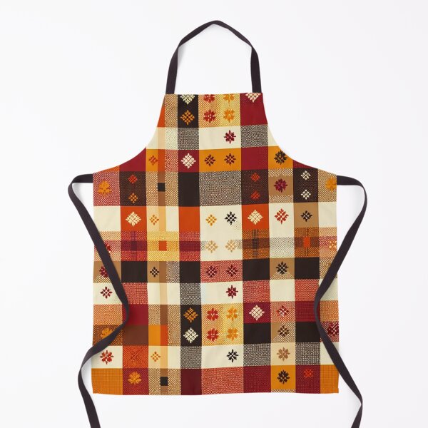 Item preview, Autumn-Inspired Checkered Pattern Print designed and sold by PinUpPizzazz.