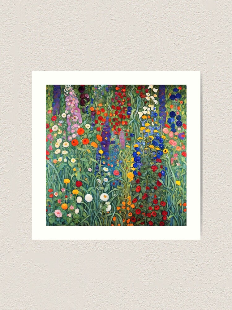 Gustav Klimt Flower Garden