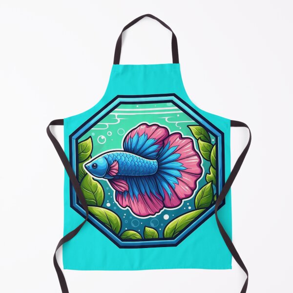 Item preview, Betta Cartoon Illustration Style betta Aquarium Fighting Fish designed and sold by CoffeeIsATrip.
