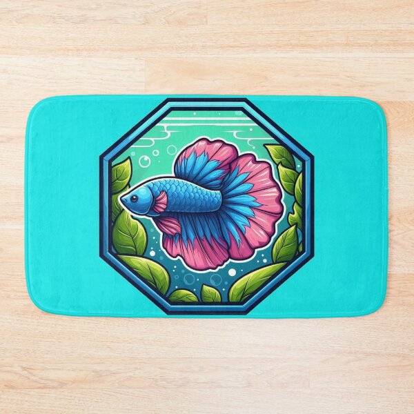 Item preview, Betta Cartoon Illustration Style betta Aquarium Fighting Fish designed and sold by CoffeeIsATrip.