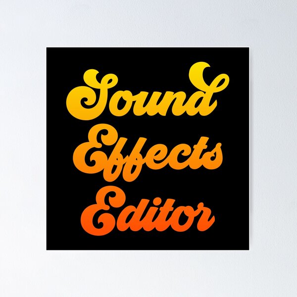 Item preview, Groovy Sound Effects Editor Film Crew designed and sold by NermilioDesigns.