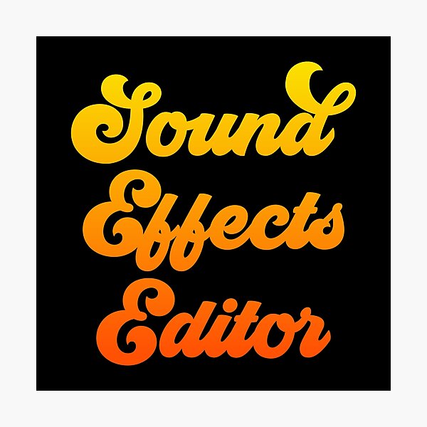 Item preview, Groovy Sound Effects Editor Film Crew designed and sold by NermilioDesigns.