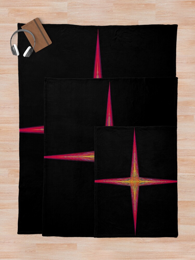 Thumbnail 5 von 6, Fleecedecke, Rectangular Pattern 2 Morph D [10714-CROYGBP-BB] designt und verkauft von LottMultimedia.