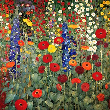 Aperçu de l'œuvre Jardin fleuri de Klimt de maniacfitness