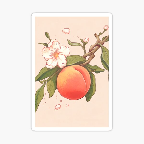 Item preview, peach art designed and sold by ururuty.