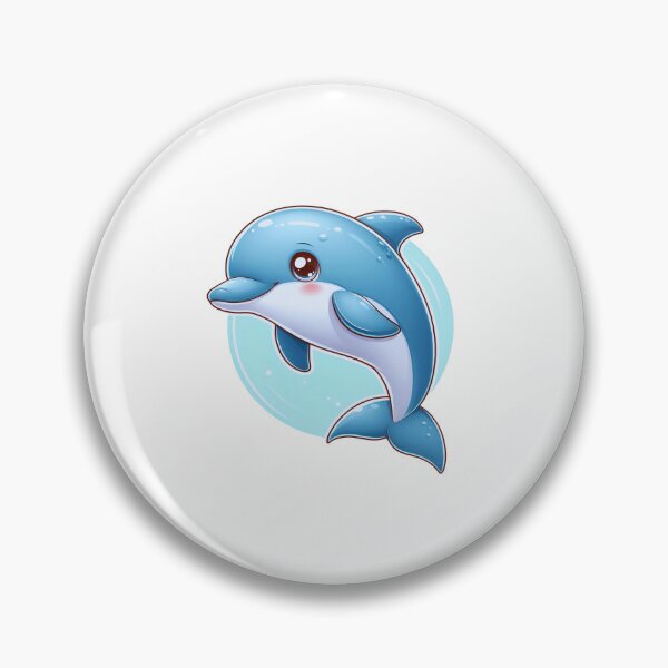 Item preview, "Dolphin Delight: Adorable Waves of Cuteness" designed and sold by JAMESAMORN.