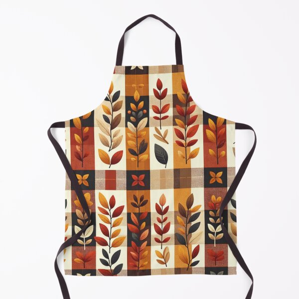 Item preview, Autumn-Inspired Checkered Pattern Print designed and sold by PinUpPizzazz.