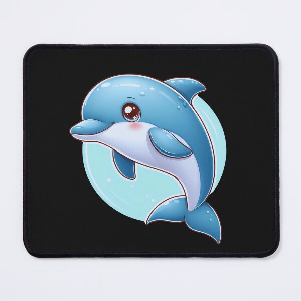 Item preview, "Dolphin Delight: Adorable Waves of Cuteness" designed and sold by JAMESAMORN.