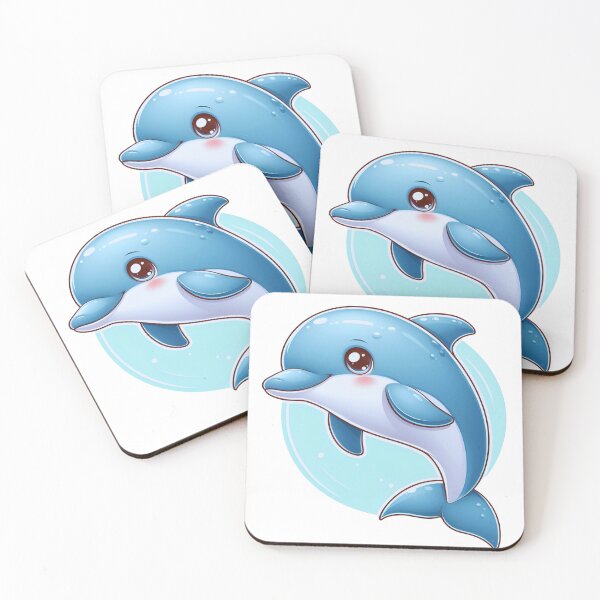 Item preview, "Dolphin Delight: Adorable Waves of Cuteness" designed and sold by JAMESAMORN.