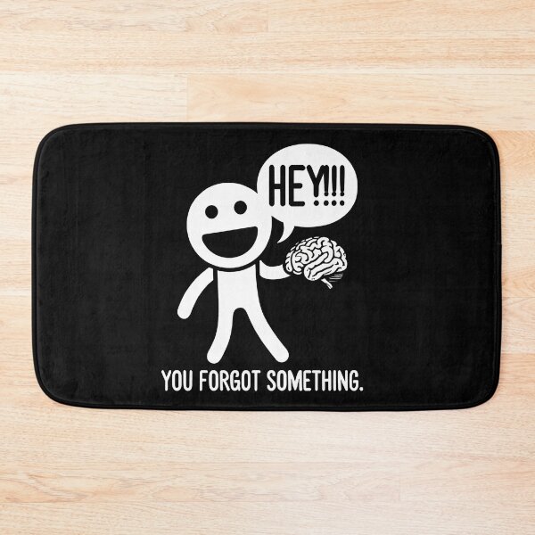 Item preview, Funny character With Brain - Didn't You Forget Something? T-Shirt designed and sold by MAPDDesigns.