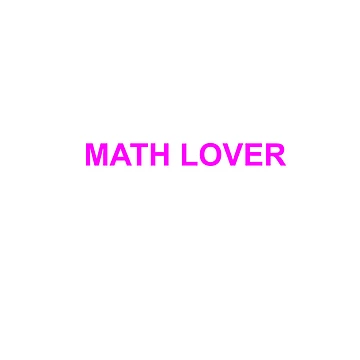 Artwork thumbnail, Math Lover by MathAnimation