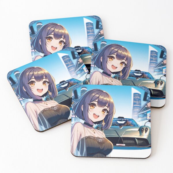 Item preview, Italian Super Car Anime Girl designed and sold by BitterSilver.