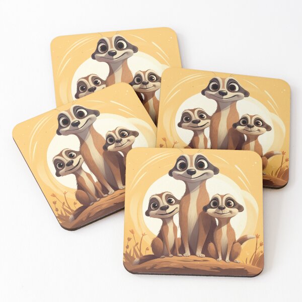 Item preview, Cartoon Meerkats 1 designed and sold by AstroRisq.