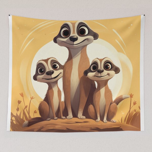 Item preview, Cartoon Meerkats 1 designed and sold by AstroRisq.