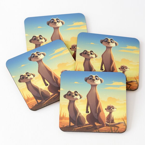 Item preview, Cartoon Meerkats 3 designed and sold by AstroRisq.