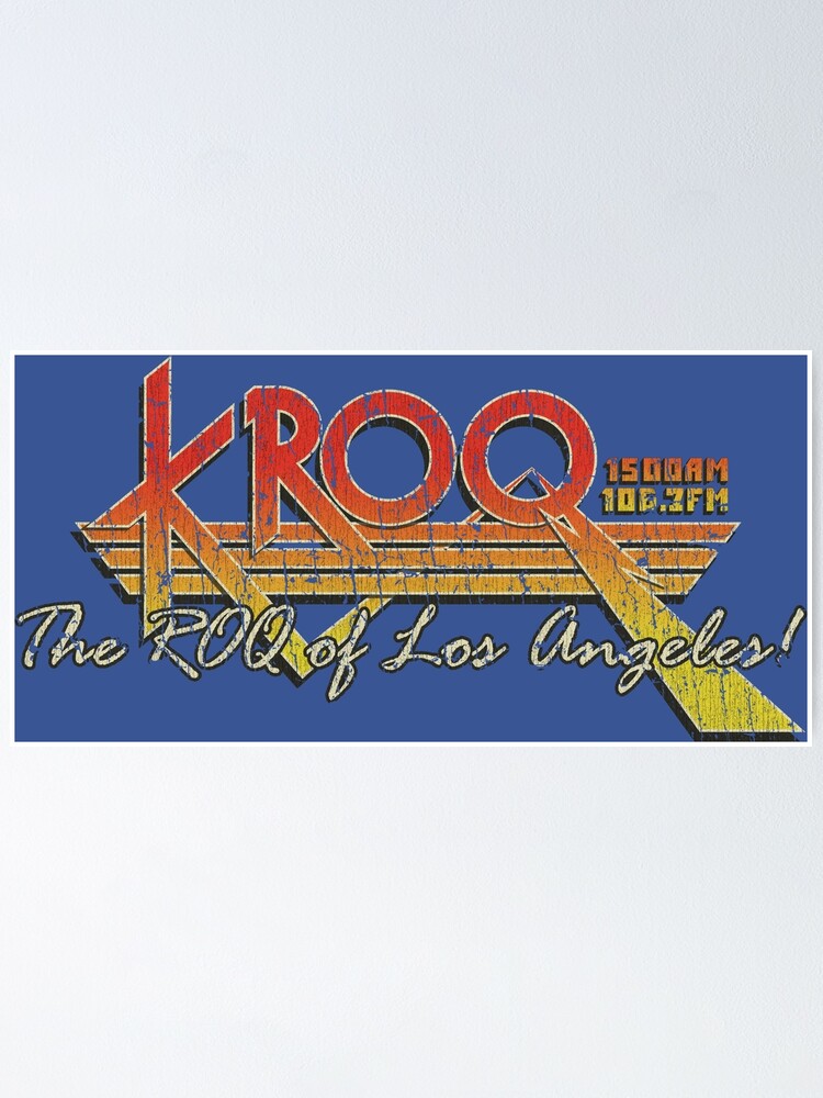 KUZIRA ポスター 黄色 KROQ Los Angeles 1973