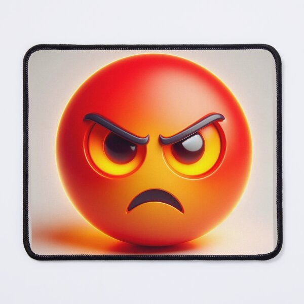 Item preview, Angry Emoji Red and Orange and Mad! designed and sold by shanblue6.