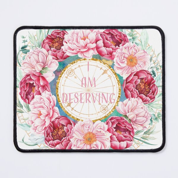 Item preview, i am deserving - affirmation daily mantra  designed and sold by webgrrl.
