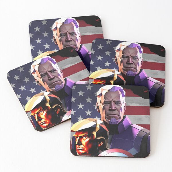 Item preview, Captain Donald Trump VS Thanos Biden #7 Trumps New America designed and sold by CaptainTrump.