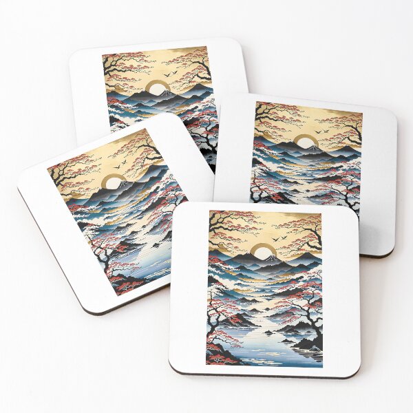 Item preview, Gold Leaf Ukiyo-e Prints designed and sold by PanoramaPrints.