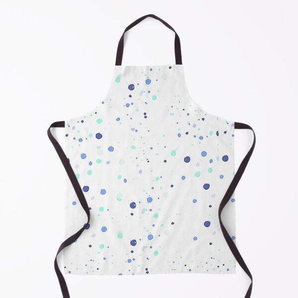 Item preview, Abstract Blue Dots on White Background Pattern for Prints  designed and sold by crazymessygirl.