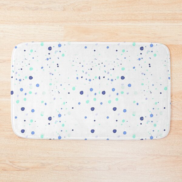Item preview, Abstract Blue Dots on White Background Pattern for Prints  designed and sold by crazymessygirl.