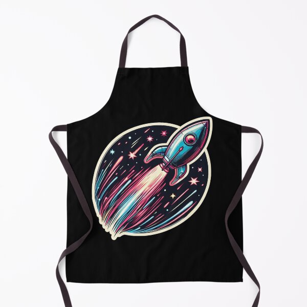 Item preview, Colorful Vintage Retro Rocket designed and sold by ByteyCreatives.