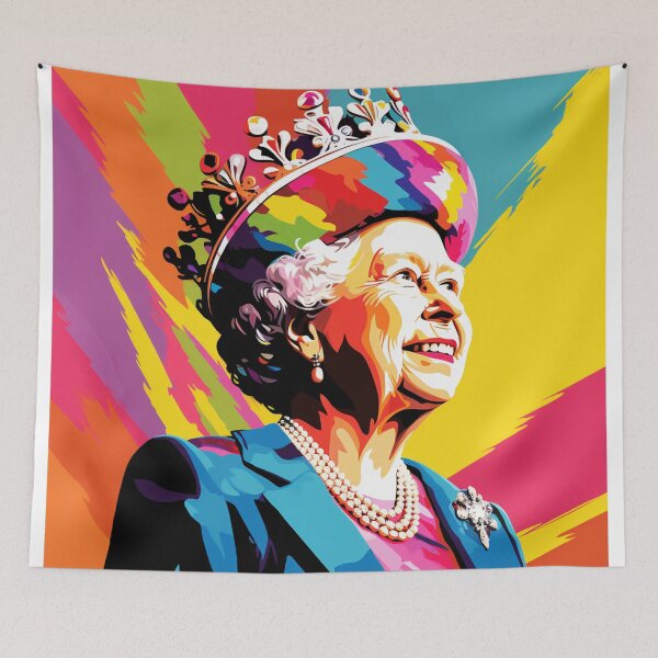 Item preview, Elizabeth II Pop Art 1 designed and sold by AstroRisq.