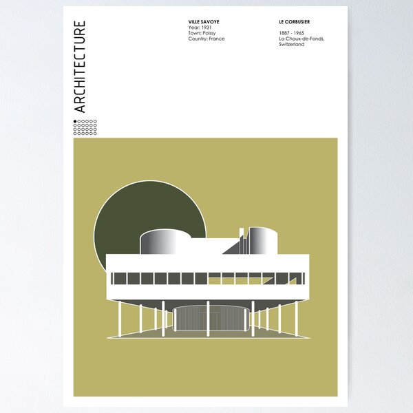 Item preview, ville savoy, Le Corbusier designed and sold by gimbri.