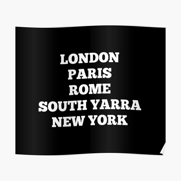South Yarra, Melbourne, Australia Poster