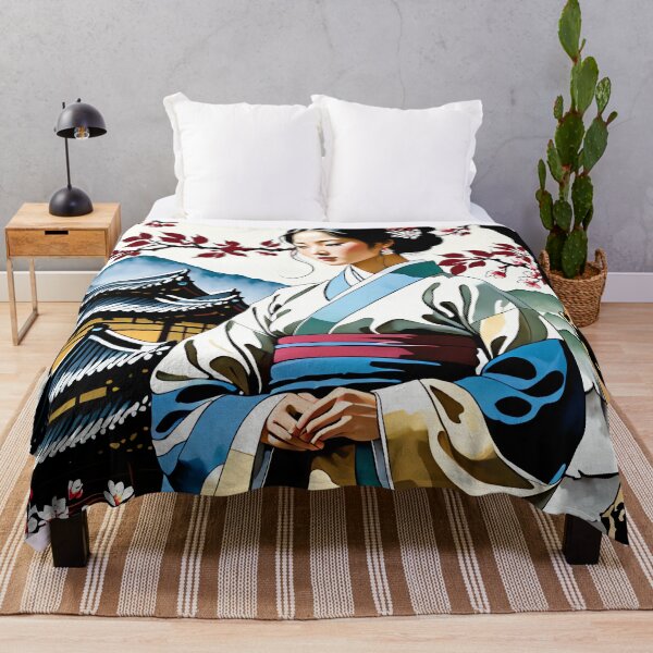 Item preview, Blooming Elegance: A Timeless Moment in Korean Art designed and sold by PanoramaPrints.