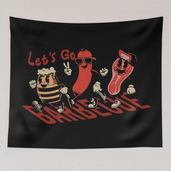 Item preview, Let's Go Barbecue BBQ Grill designed and sold by akaajoficial.