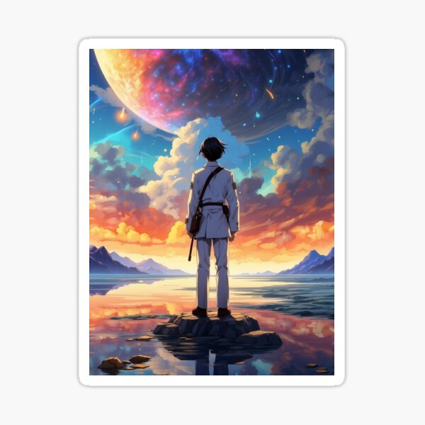 Amazing art of anime Sticker