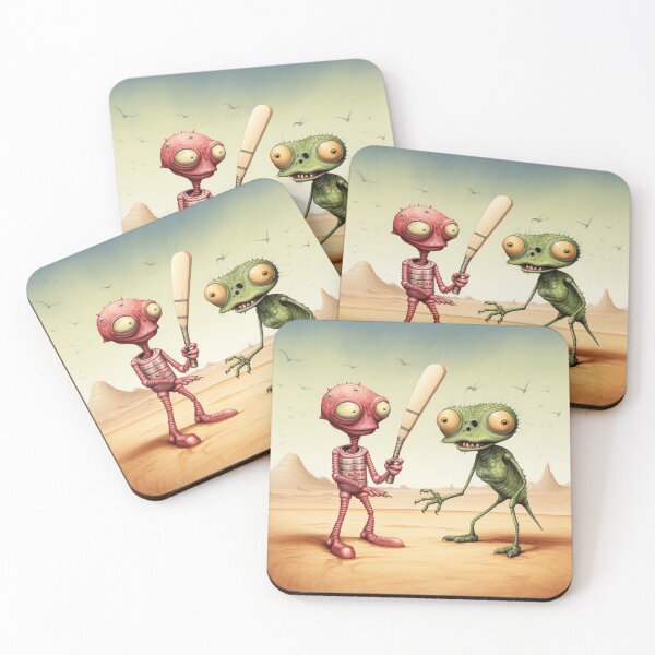 Item preview, Martians playing cricket 1 designed and sold by AstroRisq.