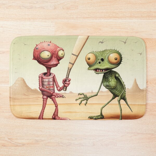 Item preview, Martians playing cricket 1 designed and sold by AstroRisq.